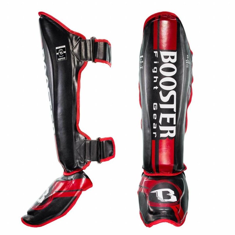 Booster Booster Pro Range BSG V 3 Kickboxen Schienbeinschützer Red Foil