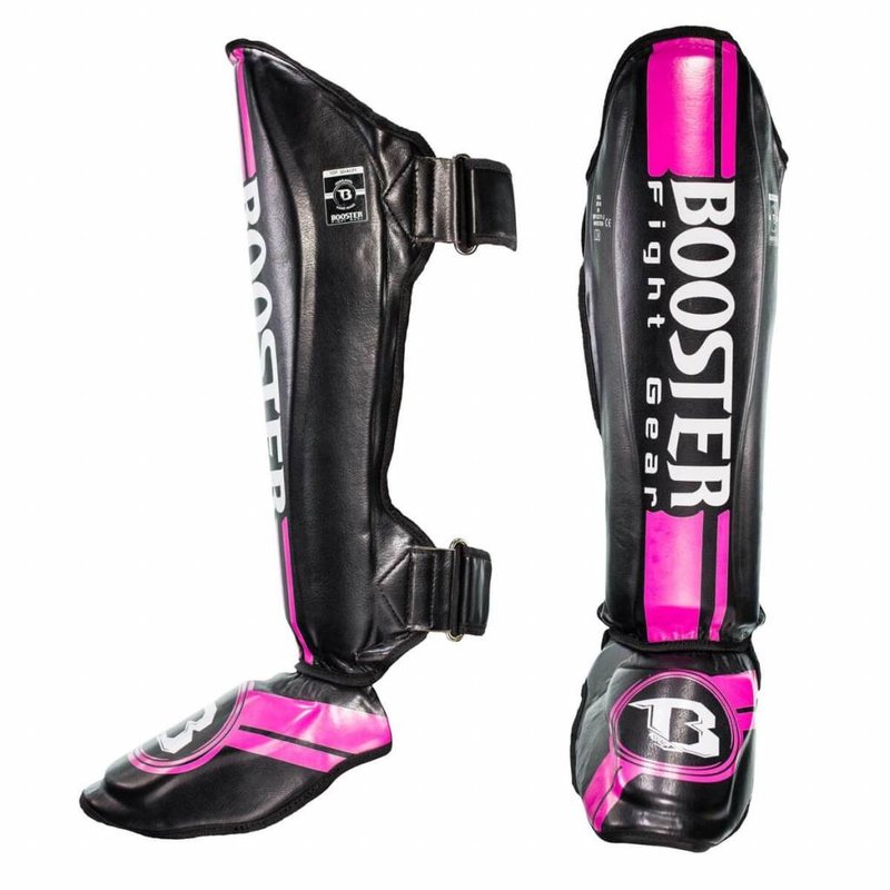Booster Booster Dames Kickboks Scheenbeschermers Pink Foil Pro Range BSG V 3