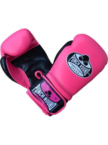 PunchR™  Punch Round Combat Sports Boxing Gloves Pink Ladies