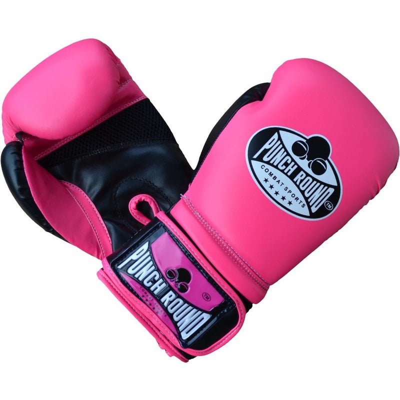 PunchR™  Punch Round Combat Sports Boxing Gloves Pink Ladies