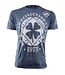 Affliction Clothing Affliction Lucky Shot Crew Neck T Shirt Blue
