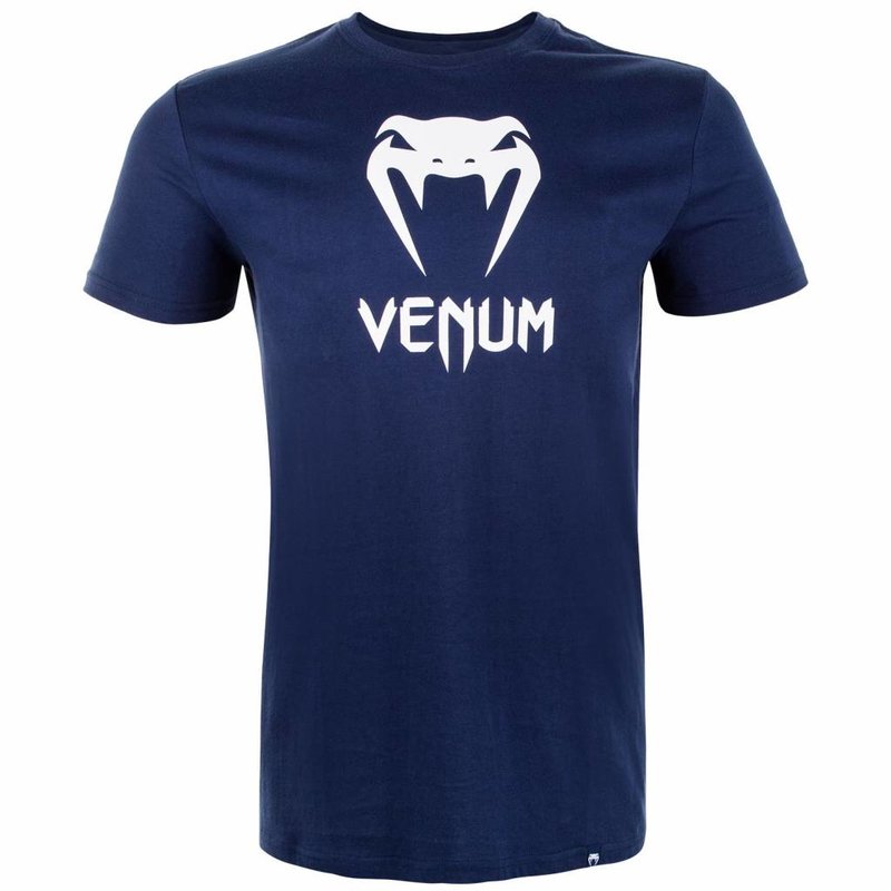 Venum Venum Classic T Shirt Navy Blue Venum Vechtsport Kleding