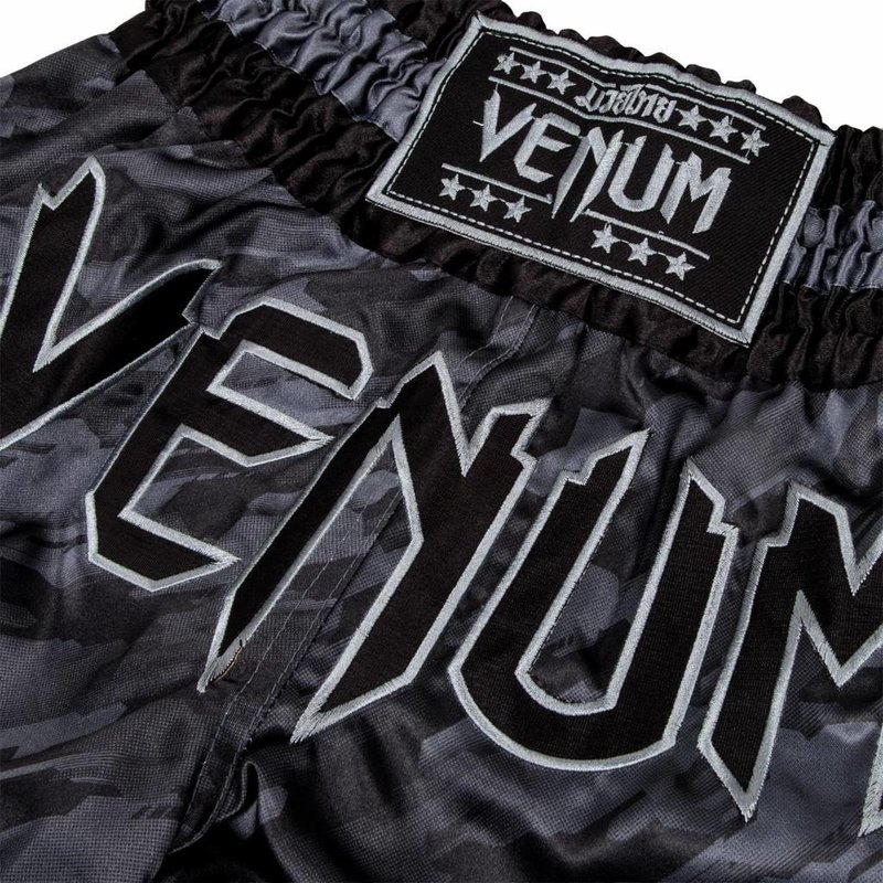 Venum Venum Thaiboks Broekjes Tecmo Dark Grey Venum Kleding