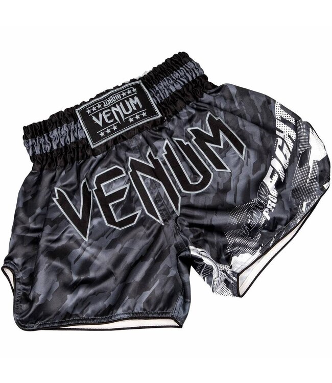 Venum Thaibox Shorts Tecmo Dunkel Grau Muay Thai Shop Online