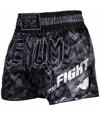 Venum Venum Thaiboks Broekjes Tecmo Dark Grey Venum Kleding
