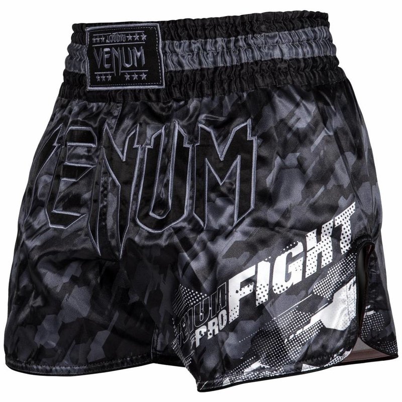 Venum Venum Thaibox Shorts Tecmo Dunkel Grau Muay Thai Shop Online