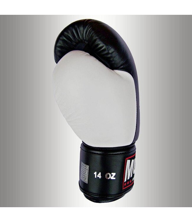 MUAY® MUAY® Premium Leather Boxing Gloves Black White