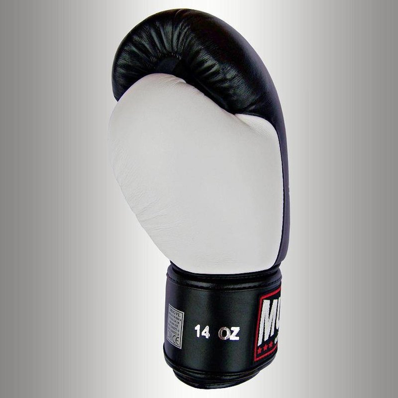 MUAY® MUAY® Premium Leather Boxing Gloves Black White