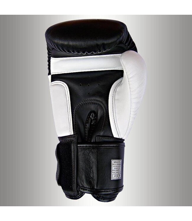 MUAY® MUAY® Premium Boxhandschuhe aus Leder Schwarz Weiß