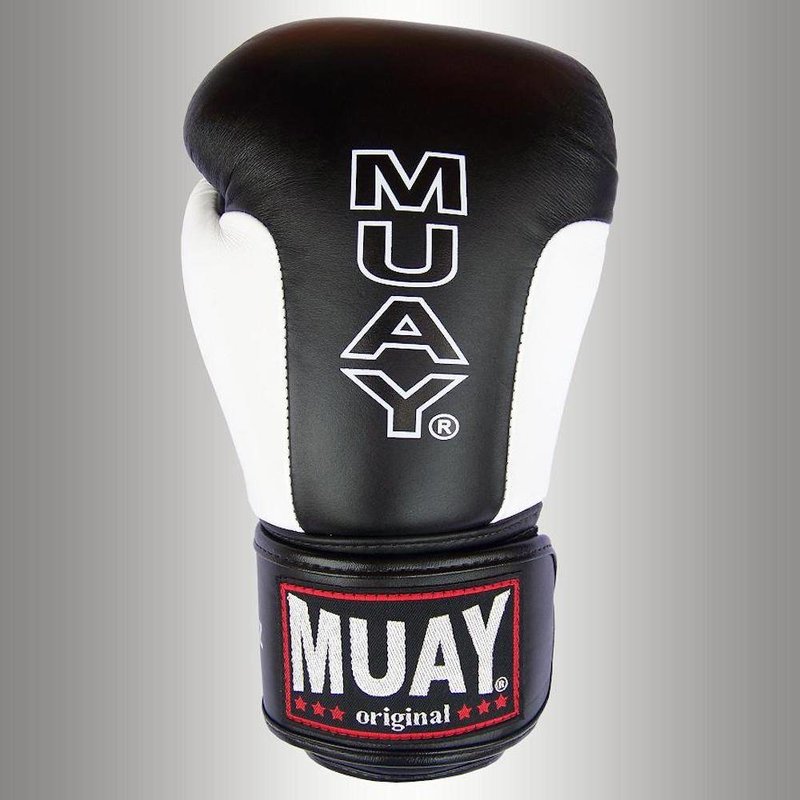 MUAY® MUAY® Premium Leather Boxing Gloves Black White