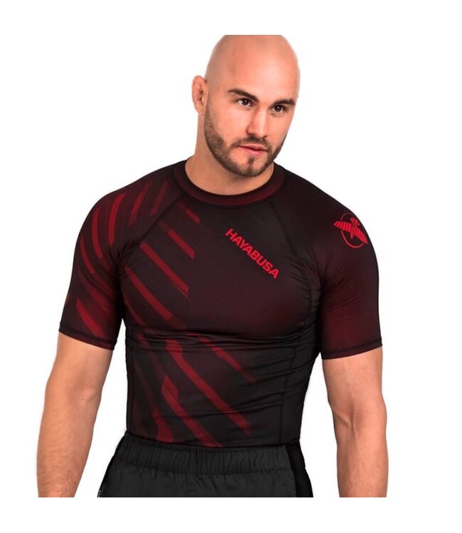 Hayabusa Odor Resist Rash Guard S/S Rood