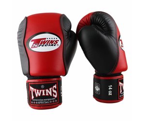 Twins Special Bgvl-3T Blk/Blue 14oz Muay Thai/ Boxing Gloves 