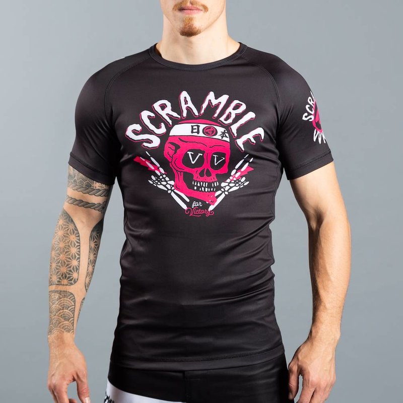 Scramble SCRAMBLE VV für Victory Rash Guard S/S Schwarz