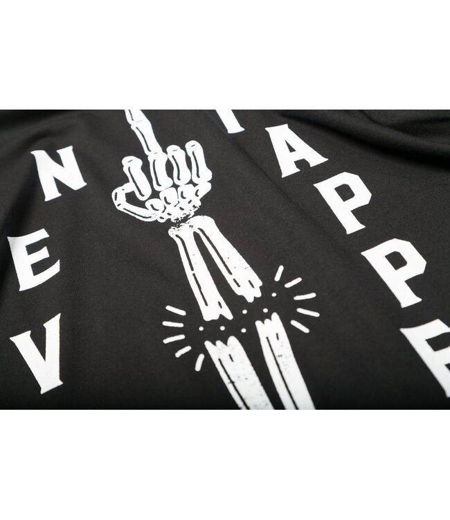 SCRAMBLE Never Tapped BJJ T Shirts Black