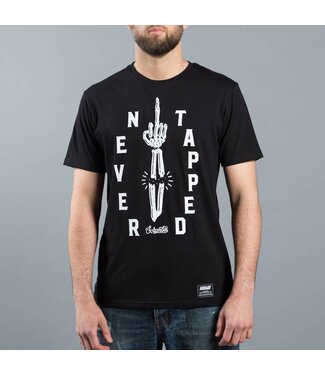SCRAMBLE Never Tapped BJJ T Shirts Black
