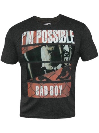 Bad Boy Bad Boy News Fight Club T Shirts Charcoal MMA Clothing