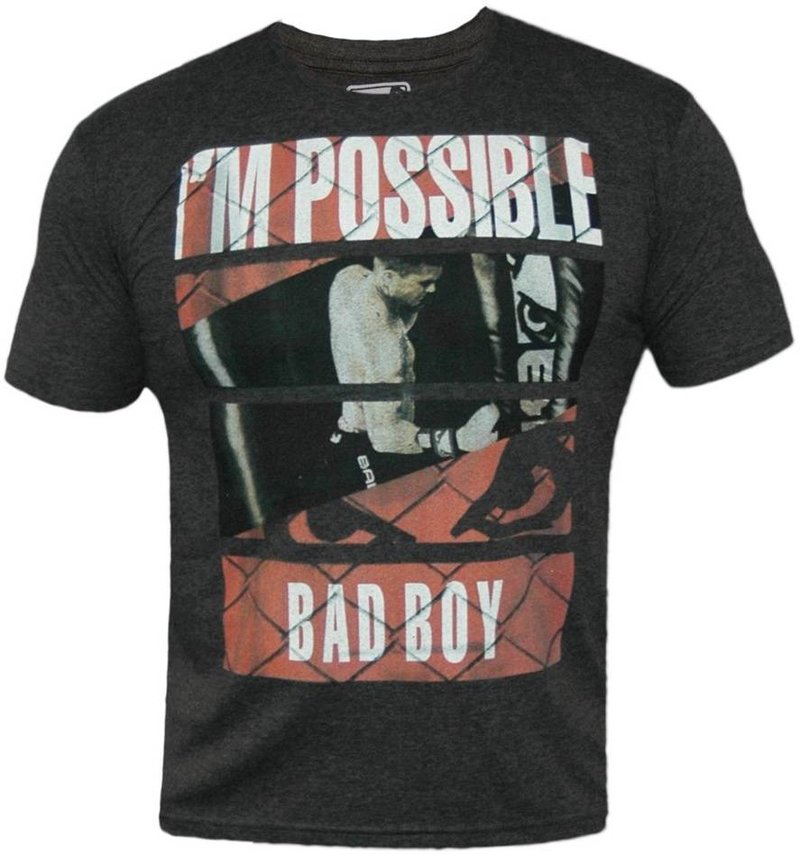 Bad Boy Bad Boy News Fight Club T Shirts Charcoal MMA Clothing