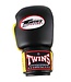 Twins Special BGVL3 Leather Boxing Gloves Black Yellow – Handmade Thai Gloves for Muay Thai, Kickboxing & Boxing Training