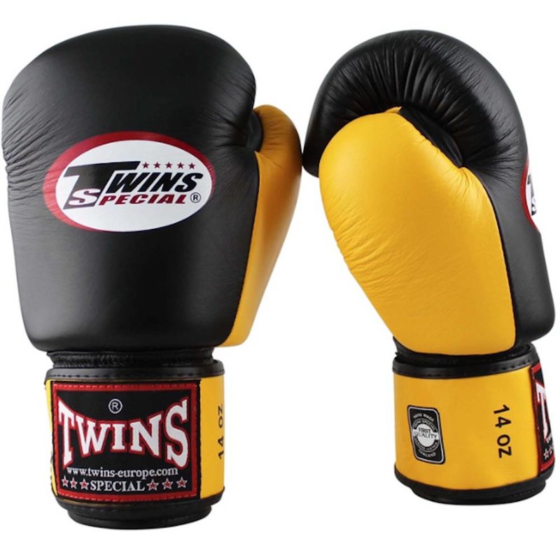 Twins Special Twins Boxhandschuhe BGVL 3 Schwarz Gelb Twins Special Fight Gear