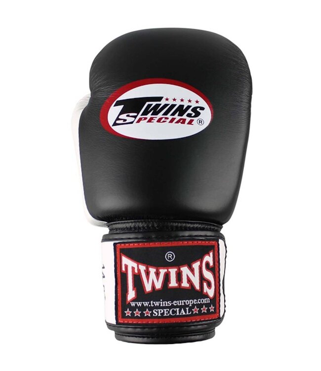 Twins Special BGVL3 Leather Boxing Gloves Black/White – Muay Thai & Kickboxing