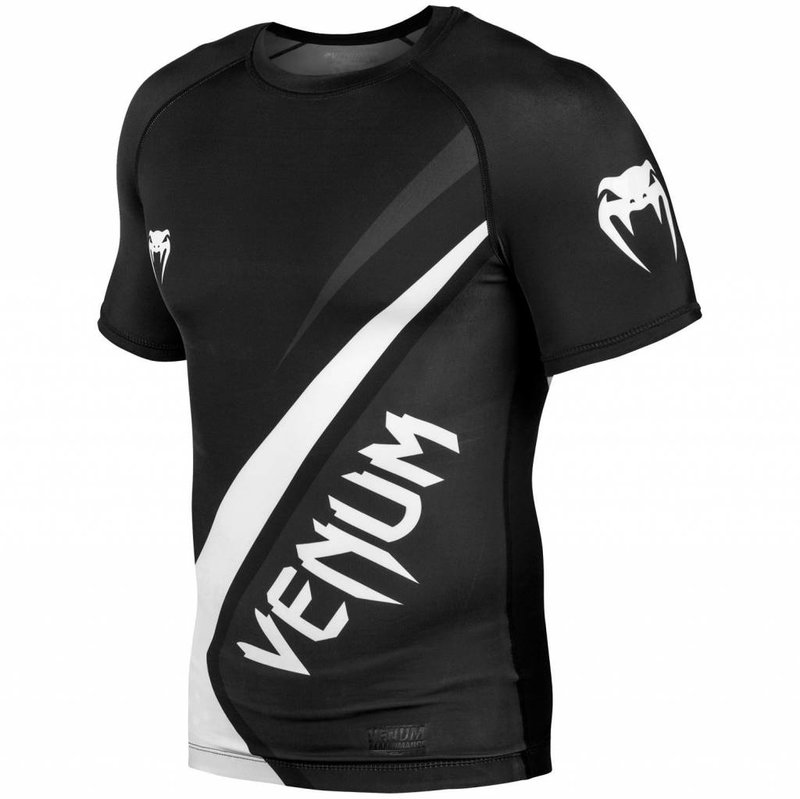 Venum Venum Contender 4.0 Rash Guard S/S Schwarz Grau Weiß