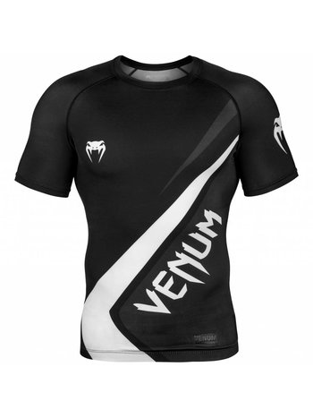 Venum Venum Contender 4.0 Rash Guard S/S Schwarz Grau Weiß