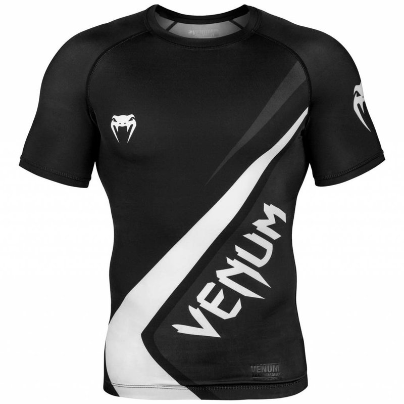 Venum Venum Contender 4.0 Rash Guard S/S Schwarz Grau Weiß