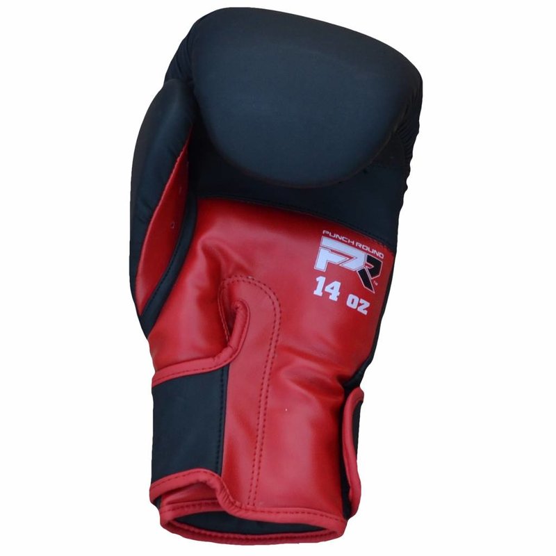 Fightwear Shop FWS Boxing Gloves Dull MF Artificial Leather Black Red