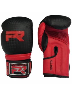 PunchR™  Punch Round LOG Boxhandschuhe Matt Carbon Schwarz Rot