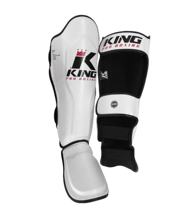 King Pro Boxing Kickboks Scheenbeschermers King Pro Boxing KPB/SG 3 Wit