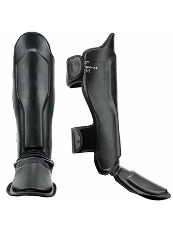 King Pro Boxing King Pro Boxing KPB/SG 2 Kickboxing Shinguards Black/Black