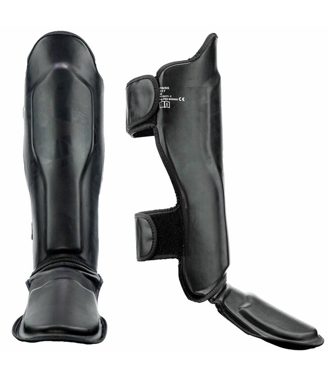 King Pro Boxing KPB/SG 2 Schienbeinschöner Schwarz/Schwarz