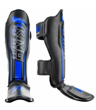King Pro Boxing King Pro Boxing KPB/SG Elite 2 Schienbeinschöner Schwarz Blau
