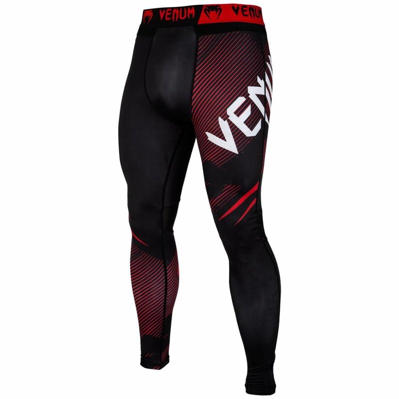 Venum Defender Leggings Women Black Red - FIGHTWEAR SHOP EUROPE