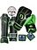 Booster Booster Fight Gear Pro Range Kickboks Set BGL 1 V6 Black Green