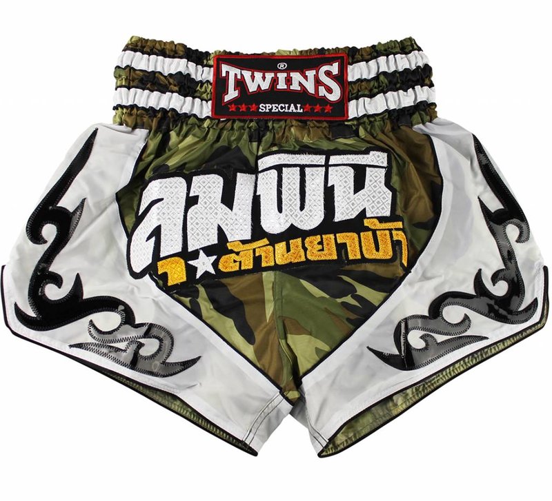 Twins Special Twins Camo Thai Kickboxing Short TTBL 78 Twins Fightwear