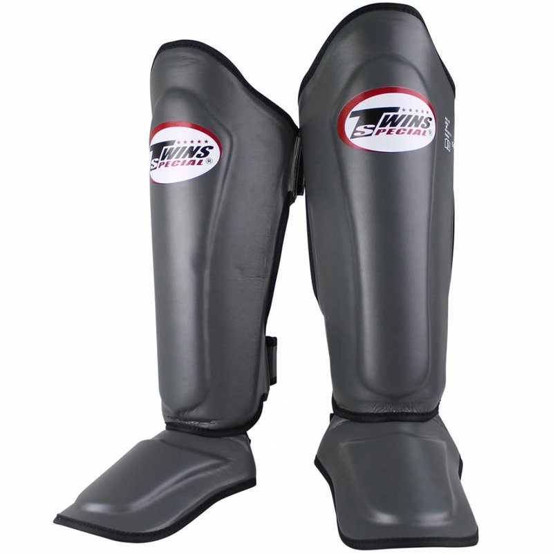 Twins Special Twins Kickboxing Shinguards SGL 7 Grey Fight Gear