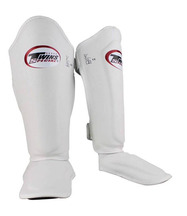Twins Stand Up Kickboxing Shinguards SGL 7 White