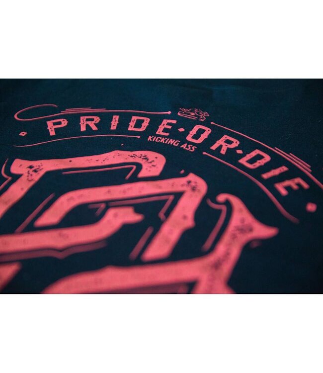 PRiDE or DiE Unrivaled T Shirt Schwarz Rot