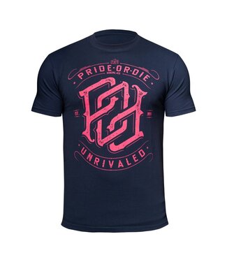 Pride or Die PRiDE or DiE Unrivaled T Shirts Zwart Rood
