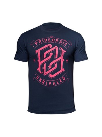 Pride or Die PRiDE or DiE Unrivaled T Shirts Zwart Rood