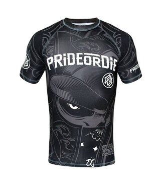 Pride or Die PRiDEorDiE STAND STRONG Rash Guard S/S Compression Shirt Pride or Die PRiDEorDiE STAND STRONG Rash Guard S/S Compression Shirt
