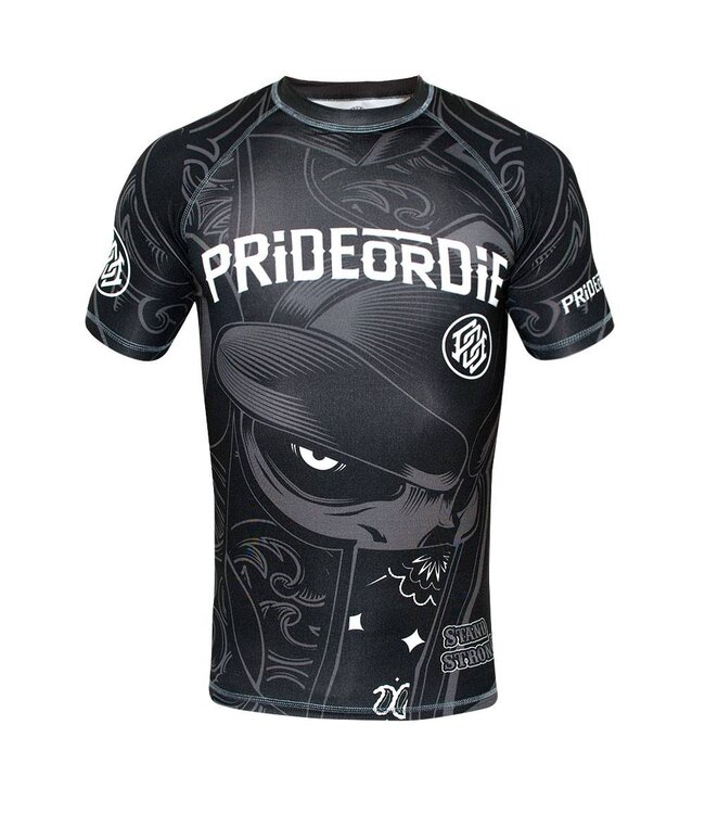PRiDEorDiE STAND STRONG Rash Guard S/S Compression Shirt