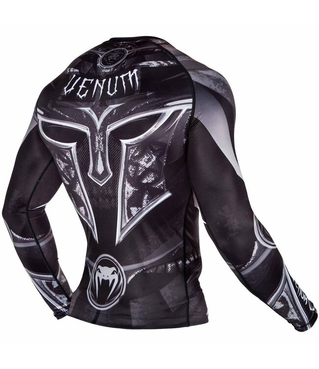 Venum Gladiator 3.0 Rashguard L/S Schwarz Weiss