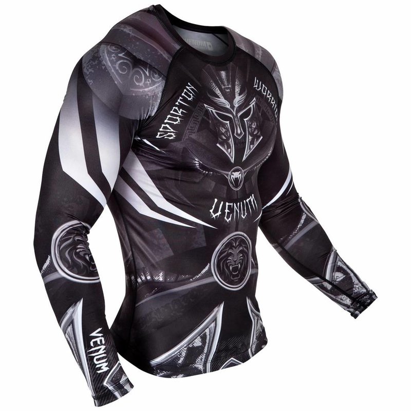 Venum Venum Kleding Gladiator 3.0 Rashguard L/S Zwart Wit