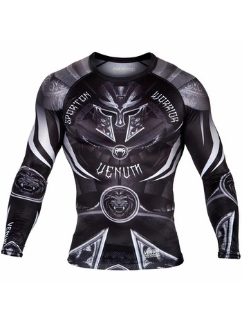 Venum Venum Kleding Gladiator 3.0 Rashguard L/S Zwart Wit