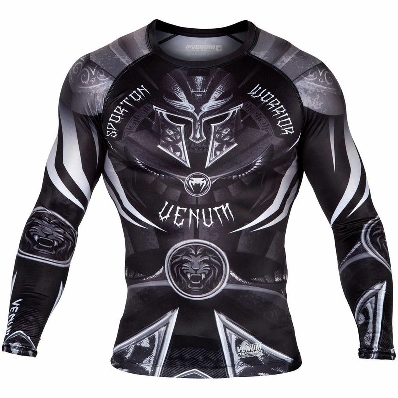 Venum Venum Clothing Gladiator 3.0 Rashguard L/S Black White