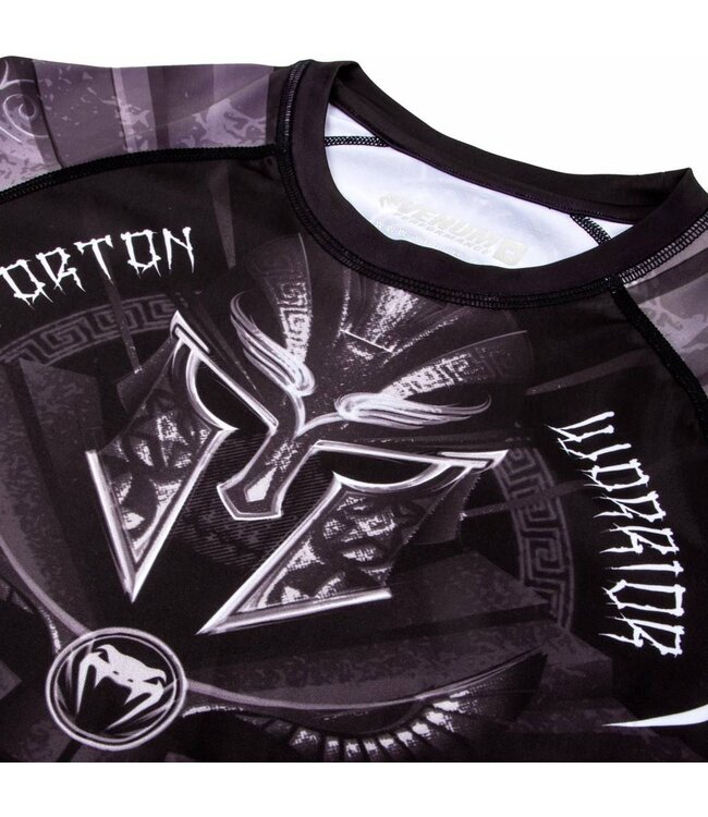Venum Clothing Gladiator 3.0 Rashguard S/S Black White