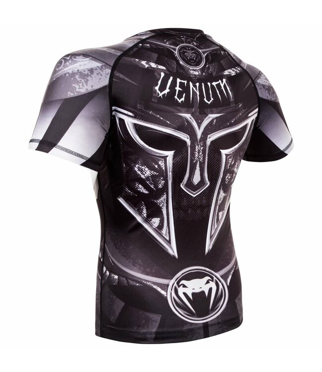 Venum Gladiator 3.0 Rash Guard S/S Schwarz Weiss