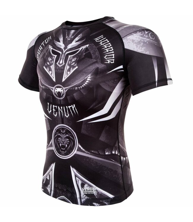Venum Kleding Gladiator 3.0 Rashguard S/S Zwart Wit